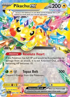 Pikachu ex, Surging Sparks, no. 057