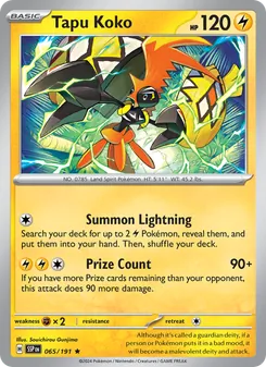 Tapu Koko, Surging Sparks, no. 065