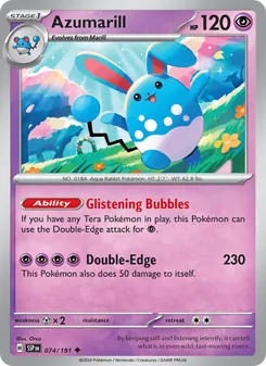 Azumarill, Surging Sparks, no. 074