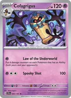Cofagrigus, Surging Sparks, no. 083