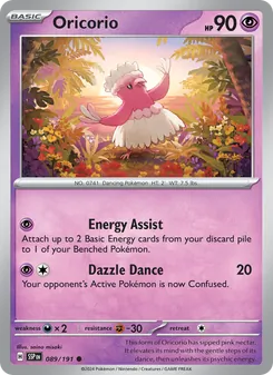 Oricorio, Surging Sparks, no. 089