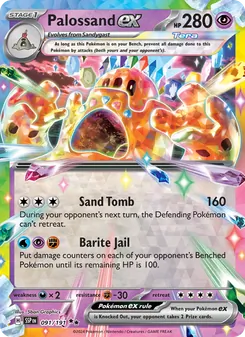 Palossand ex, Surging Sparks, no. 091