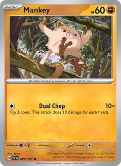 Mankey, Surging Sparks, no. 098