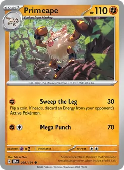 Primeape, Surging Sparks, no. 099