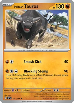 Paldean Tauros, Surging Sparks, no. 101