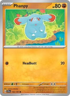 Phanpy, Surging Sparks, no. 102