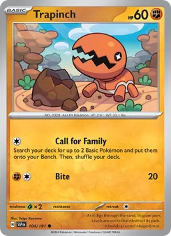 Trapinch, Surging Sparks, no. 104