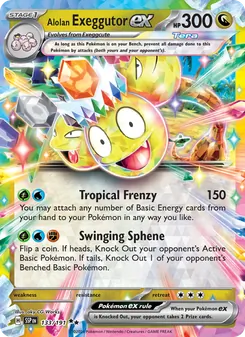 Alolan Exeggutor ex, Surging Sparks, no. 133