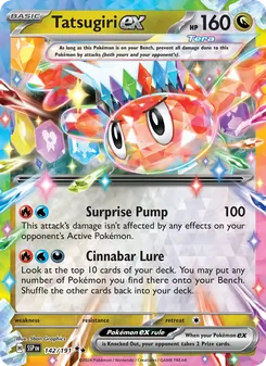 Tatsugiri ex, Surging Sparks, no. 142