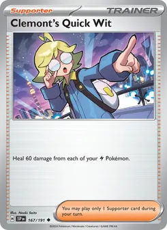 Clemont's Quick Wit, Surging Sparks, no. 167