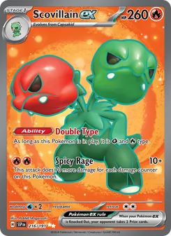 Scovillain ex, Surging Sparks, no. 216