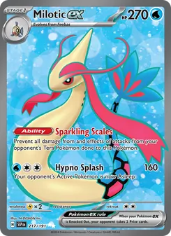 Milotic ex, Surging Sparks, no. 217