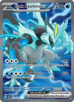Black Kyurem ex, Surging Sparks, no. 218