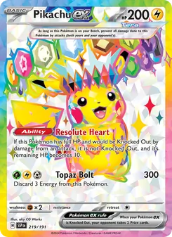 Pikachu ex, Surging Sparks, no. 219