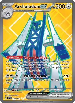 Archaludon ex, Surging Sparks, no. 224