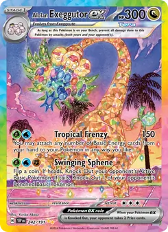 Alolan Exeggutor ex, Surging Sparks, no. 242