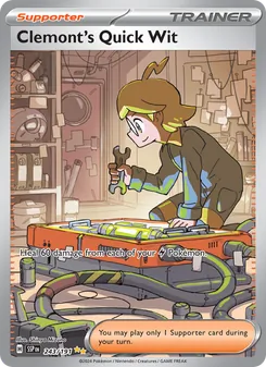 Clemont's Quick Wit, Surging Sparks, no. 243