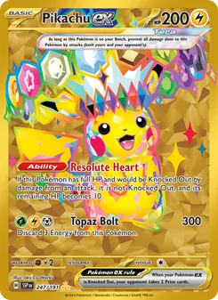 Pikachu ex, Surging Sparks, no. 247