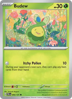 Budew, Prismatic Evolutions, no. 004