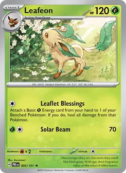 Leafeon, Prismatic Evolutions, no. 005