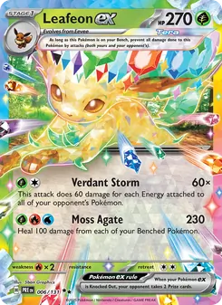 Leafeon ex, Prismatic Evolutions, no. 006