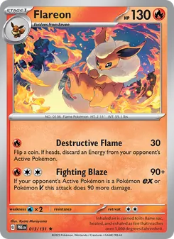 Flareon, Prismatic Evolutions, no. 013