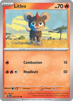 Litleo, Prismatic Evolutions, no. 015