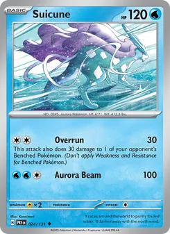 Suicune, Prismatic Evolutions, no. 024