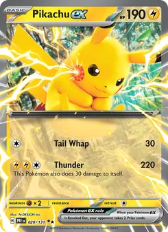 Pikachu ex, Prismatic Evolutions, no. 028