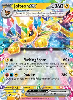 Jolteon ex, Prismatic Evolutions, no. 030