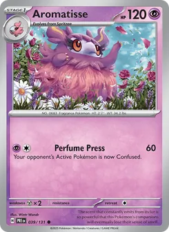 Aromatisse, Prismatic Evolutions, no. 039