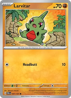 Larvitar, Prismatic Evolutions, no. 047