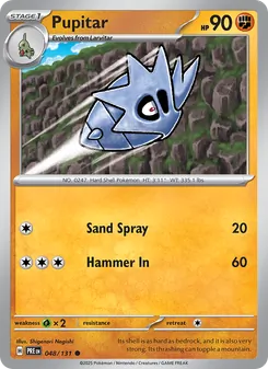 Pupitar, Prismatic Evolutions, no. 048