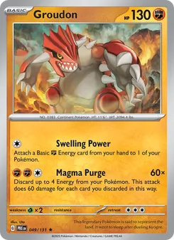 Groudon, Prismatic Evolutions, no. 049