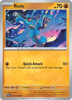 Riolu, Prismatic Evolutions, no. 050