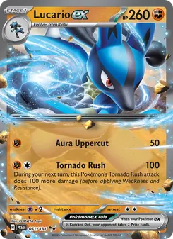 Lucario ex, Prismatic Evolutions, no. 051