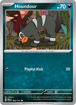 Houndour, Prismatic Evolutions, no. 062