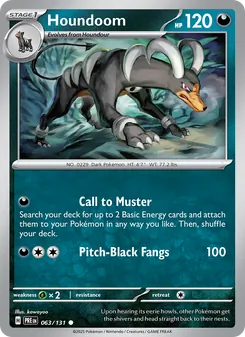 Houndoom, Prismatic Evolutions, no. 063