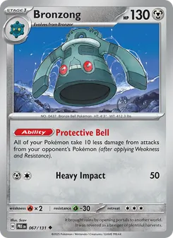 Bronzong, Prismatic Evolutions, no. 067