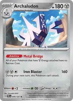 Archaludon, Prismatic Evolutions, no. 070