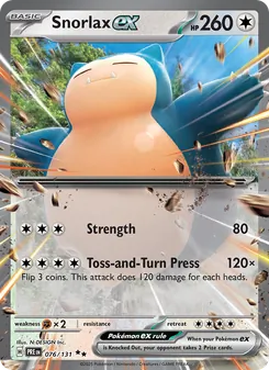 Snorlax ex, Prismatic Evolutions, no. 076
