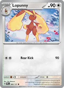 Lopunny, Prismatic Evolutions, no. 084