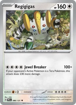Regigigas, Prismatic Evolutions, no. 086