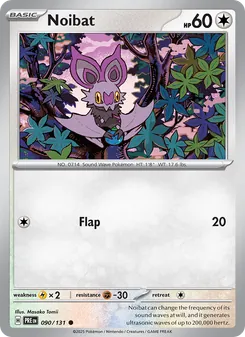 Noibat, Prismatic Evolutions, no. 090
