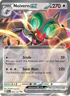 Noivern ex, Prismatic Evolutions, no. 091