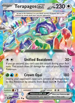 Terapagos ex, Prismatic Evolutions, no. 092