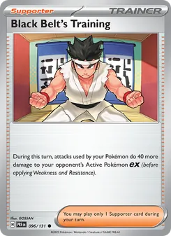 Black Belt's Training, Prismatic Evolutions, no. 096