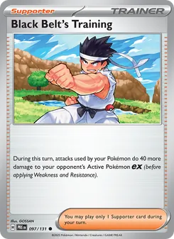 Black Belt's Training, Prismatic Evolutions, no. 097