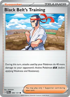 Black Belt's Training, Prismatic Evolutions, no. 099