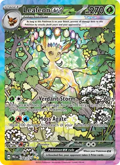 Leafeon ex, Prismatic Evolutions, no. 144